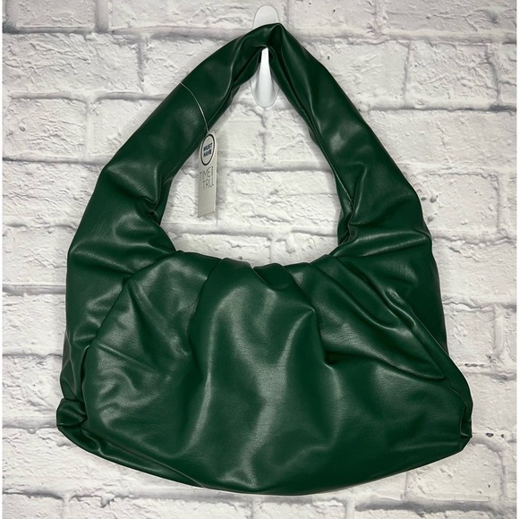 Time and Tru Handbags - NWT  Time and Tru Faux Leather Handbag Purse Green Slouchy Shoulder Bag.